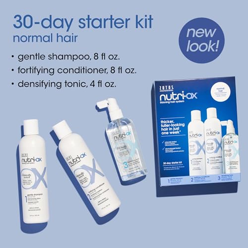 Nutri-Ox Starter Kit for Thinning Hair | Thicker, Fuller-Looking Hair - Peppermint