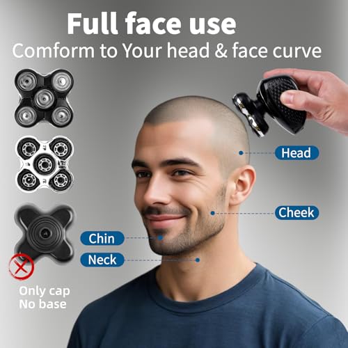 2 Pack Balder Pro Replacement Heads for Remington XR7000 XR1500 - 5 Dual‑Track Blades