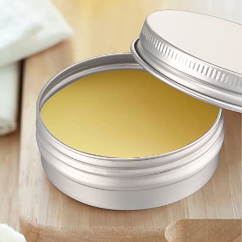 Set of 72 Small Metal Tin Containers with Screw Lids - 3 Sizes for Cosmetics, Spices, Salves