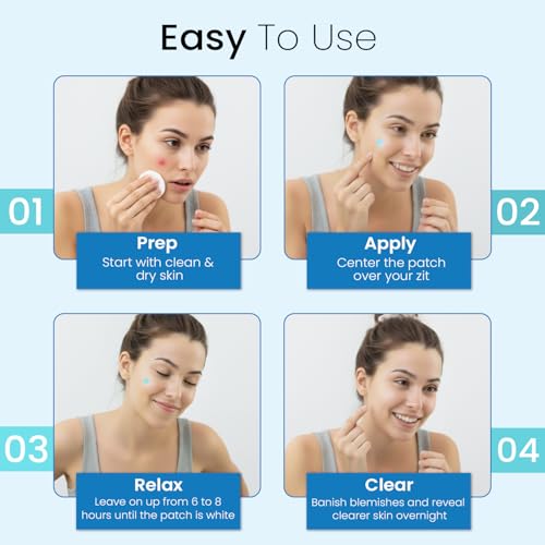 Overnight Pimple Fix Patches ? Natural Ingredients, Star & Heart?Shaped Hydrocolloid Stickers, Dual Size 67?85?mm & 66?98?mm, 116 ?Patches for Clear, Confident Skin