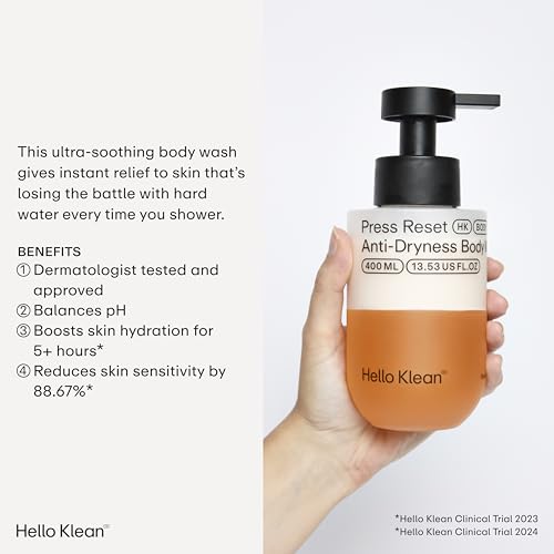 Hello Klean Press Reset Anti-Dryness Body Wash - Hydrating Hard Water Formula
