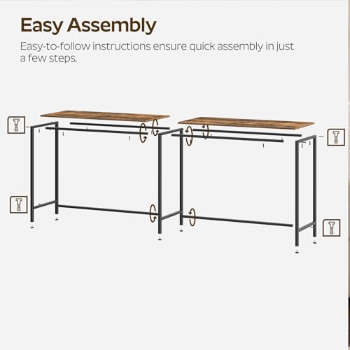 78.7-Inch Long Bar Table Counter Height Industrial Dining Table
