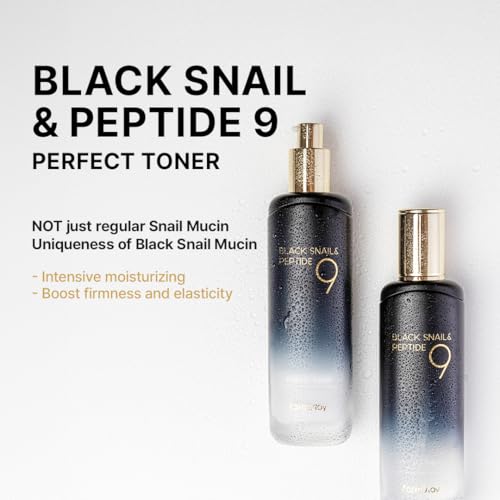 Black Snail & Peptide Toner for Skin Elasticity & Glow - Korean Skincare