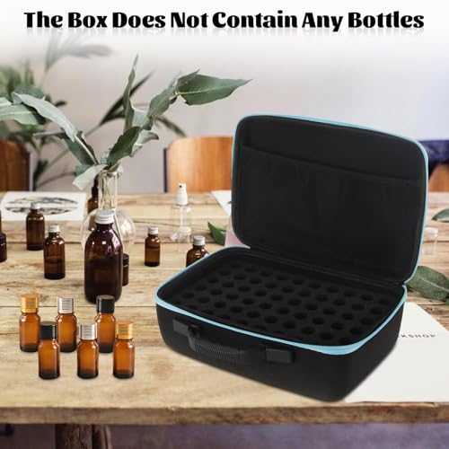 STARVAST 120 Bottle EVA Essential Oil Storage Holder Organizer Carrying Case, Hard Shell Essential Oil Bag with Foam Insert and Carrying Handle Holds 5-15ml Bottles