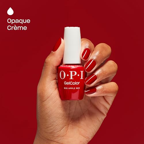 OPI GelColor LED Cure Gel Nail Polish | Red Shades | Salon-Quality Shine, Long-Lasting Wear | Easily Soak Off Removal | Vegan & HEMA Free | 0.5 Fl Oz