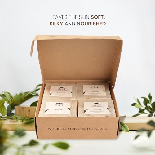 Chamomile Soap Bar - Handmade Natural 4 Pack, 5 Ounce Each - Gentle Body & Hand Soap