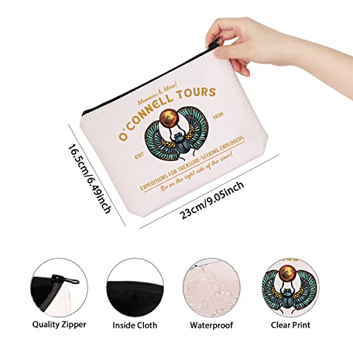 TSOTMO Horror Movie Merch Movie Inspired Gift O¡¯ Connell Tours EST 1926 Zipper Pouch Makeup Bag (& More)