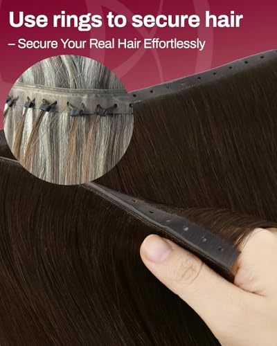 Moresoo Butterfly Weft Hair Extensions - Medium Brown, 14 Inch, 50g, Variation of THIS listing