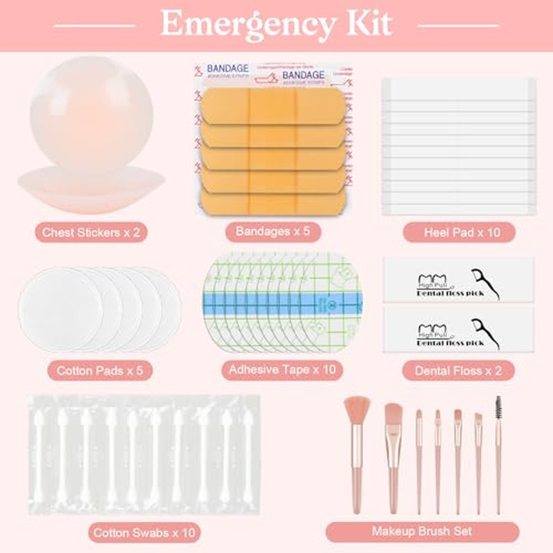 Bride Wedding Day Emergency Kit for Wedding Day Items, Wedding Essentials Supplies Emergency Kit for Women, Wedding Day Must Haves, Wedding Necessities