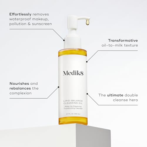 Medik8 Lipid-Balance Cleansing Oil 4.7 oz Makeup Remover & Hydrating Face Wash