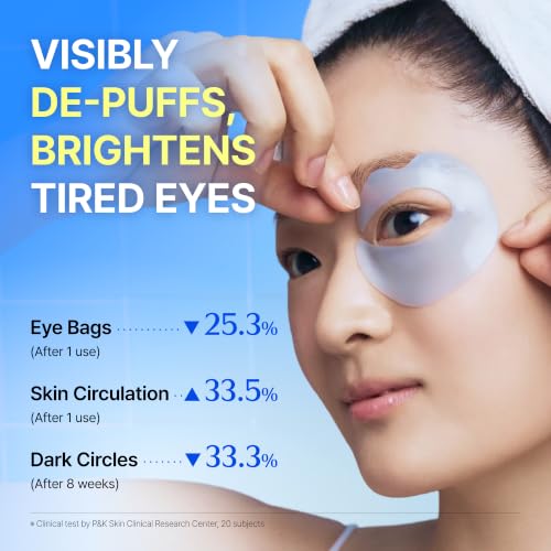 Full-Coverage Caffeine Eye Patches for Dark Circles & Puffiness - 60 Count
