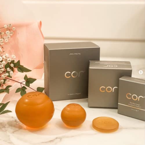 Cor Colloidal Silver Soap Bar, Simple Face Soap for Hydrating and Deep Cleansing, Natural Soap Bar with Colloidal Silver for Gentle Skin Care