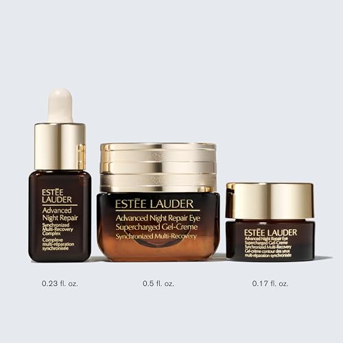 Advanced Night Repair Eye & Face Serum Set - Travel Sizes for Brightening & Hydrating