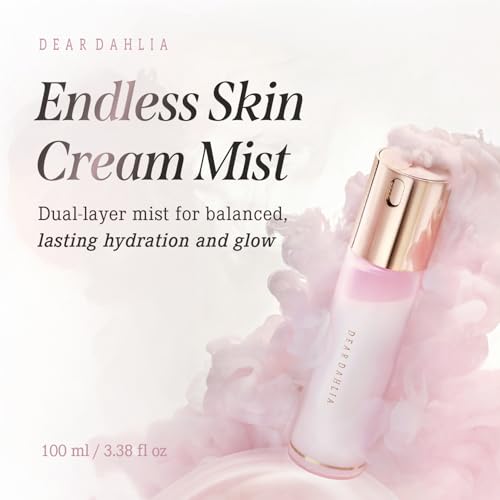 DEARDAHLIA Endless Skin Cream Mist 100ml - Vegan Dual-Layer Hydrating Face Mist, Deep Moisture & Glow Boost. Before & After Makeup Facial Spray. K-Beauty Korean Skincare