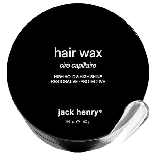 Jack Henry High Hold & Shine Hair Wax for Men, 1.69 oz - Long-Lasting Styling