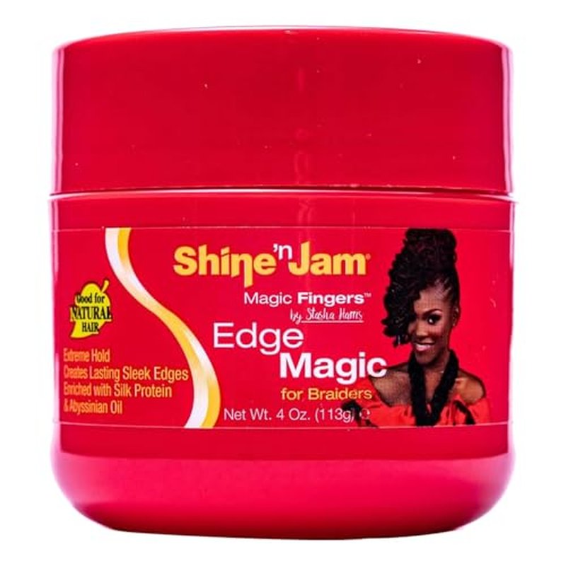 Ampro Shine-N-Jam Magic Fingers Edge Control Gel For Braiders (Pack of 2)