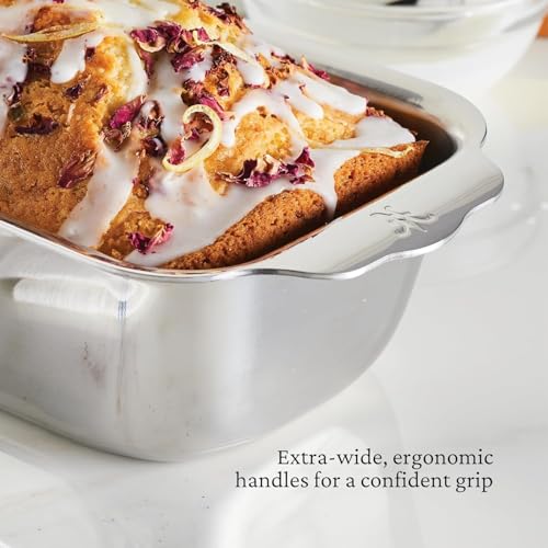 Stainless Steel Loaf Pan 1-Pound Tri-Ply Baking Pan for Bread & Cake - Variation of Loaf Pan