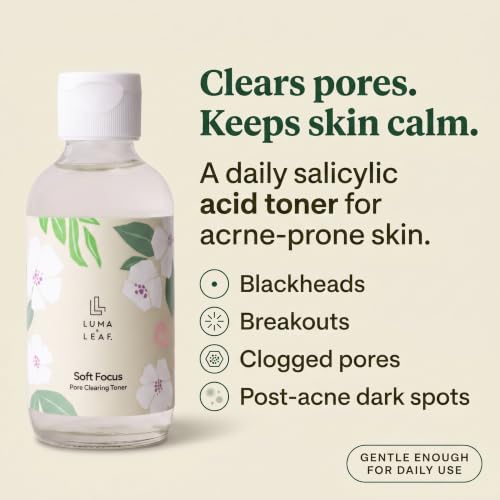 Salicylic Acid Face Toner for Acne & Dark Spots - 4 oz, Luma & Leaf