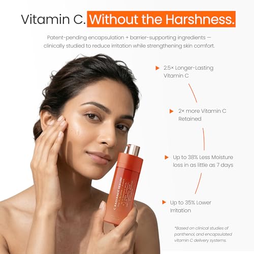 Beginner's Vitamin C Serum with Hyaluronic & Ferulic Acid - Brightening & Anti-Aging, 1.01 Fl Oz