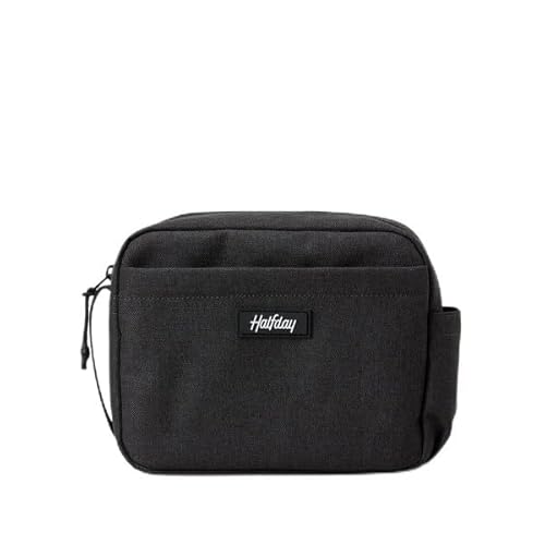 Halfday Sidecar Toiletry Bag | Travel Organizer for Men & Women with Waterproof Pouch, Mesh Pockets, Toothbrush Holder, Hanging Loop (Lightweight, Durable, Water-Resistant), Shadow