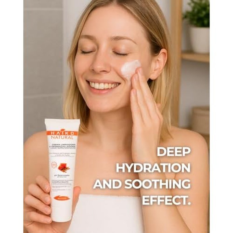 Hydrating Cleansing Cream & Makeup Remover with Propolis (Purifying), Oat (Soothing), & Jojoba Oil (Moisturizing). Non-Greasy, pH Balanced, for All Skin Types - 2.7 fl oz / 80g