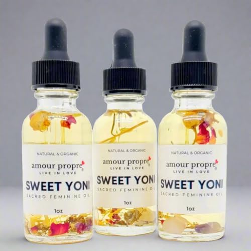 Sweet Yoni - Sacred Feminine Oil | Soothe itching, dryness, and discomfort | Floral scent | Skin-boosting benefits (Refill Yoni Oil)