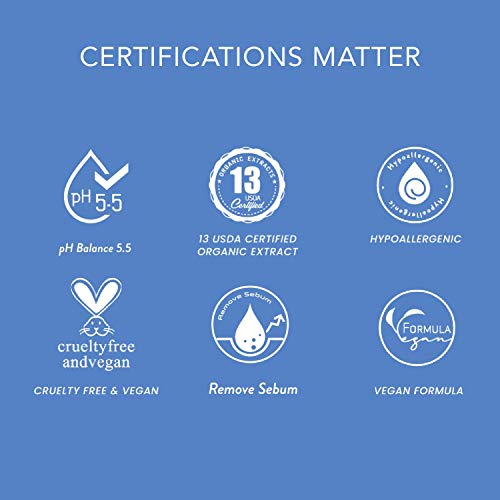 A24 Organic Aloe Foaming Wash | pH 5.5 | Hypoallergenic | No Water Added | 99% Natural | Vegan Formula | Ideal for Sensitive and Dry Skin | Soap Free