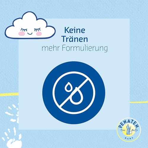 Penaten Bad & Shampoo, sanft reinigendes & pflegendes 2 in 1 Badezusatz Waschgel & Baby Shampoo (1 x 400 ml)