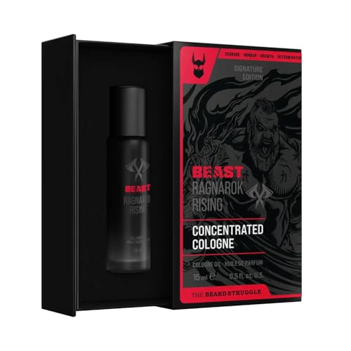 Men's Cologne - Ragnarok Rising Ed Hall Signature Fragrance - 15mL Travel Roller - Long-Lasting, 6x Concentrated, Beard Struggle