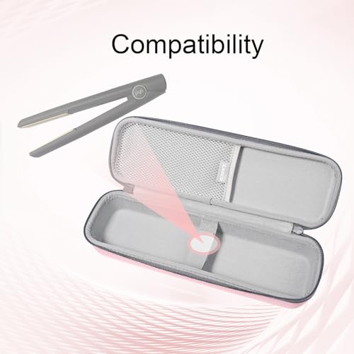 Travel Case for Hair Straighteners - Pink Compatibility with GHD & BaBylissPRO