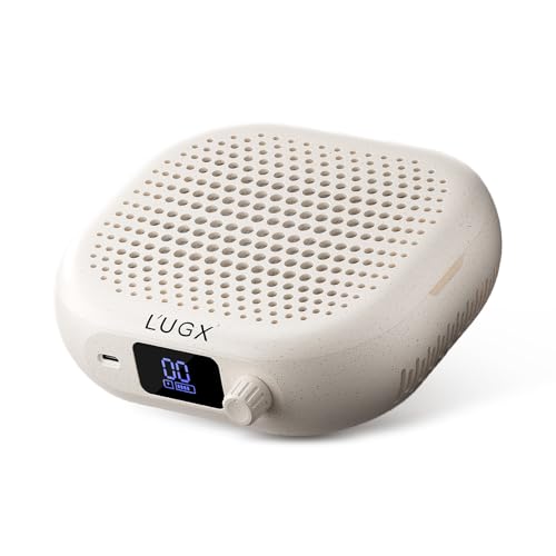 Rechargeable Nail Dust Collector - Compact, 10-Speed Turbo Fan, LED Display, Strong Suction - Stardust Beige