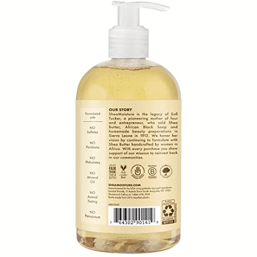 Shea Moisture Raw Shea Chamomile & Argan Oil Baby Wash & Shampoo, Gentle Cleansing, Frankincense & Myrrh, Calming & Comforting for Baby¡¯s Soft Skin (Pack of 2 -13 Fl Oz Ea)