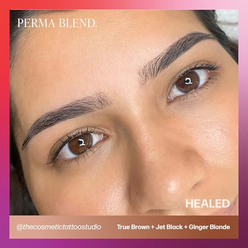 Perma Blend Light Brown Eyebrow Tattoo Ink Pigment - 1/2 oz Professional Microblading Supplies