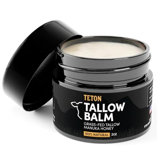TETON Grass-Fed Beef Tallow Face & Body Moisturizer with Manuka Honey 2oz