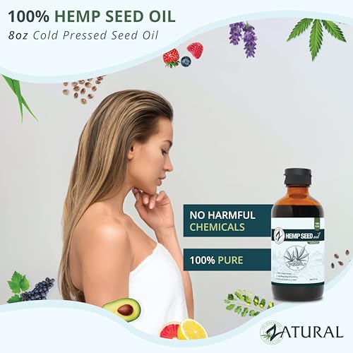Hemp Seed Oil 32 Fl Oz - Cold Pressed, Virgin Food Grade & Nutty Flavor