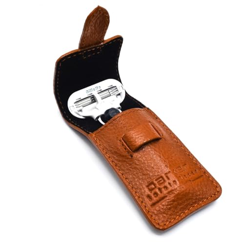 Women’s Travel Razor with 3-Blade Cartridges and Leather Case - Rose Gold