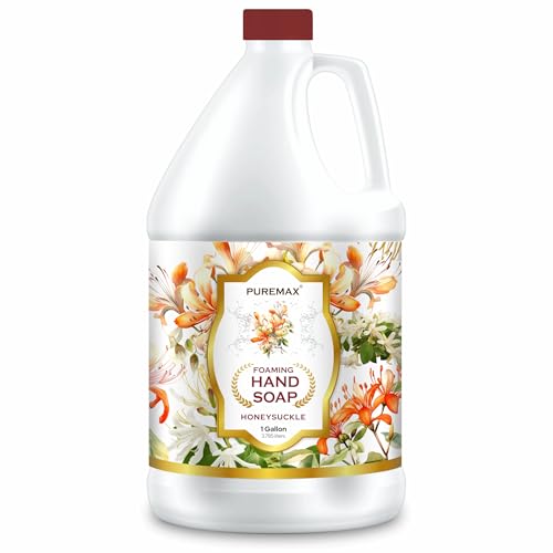 Honeysuckle Foaming Hand Soap Refill - Essential Oils, 128 Fl Oz, Moisturizing, Made in USA (Variation of THIS listing: Honeysuckle / 128 Fl Oz)