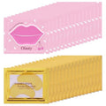 30 Pairs Lip Mask & Eye Mask, Collagen Under Eye Patches for Puffy Eyes, Chapstick Bulk, Lip Balm Bulk, Lip Gloss Bulk, Bridesmaid Gifts, Hangover Kit, Bulk Gifts for Women, Pink Party Favors