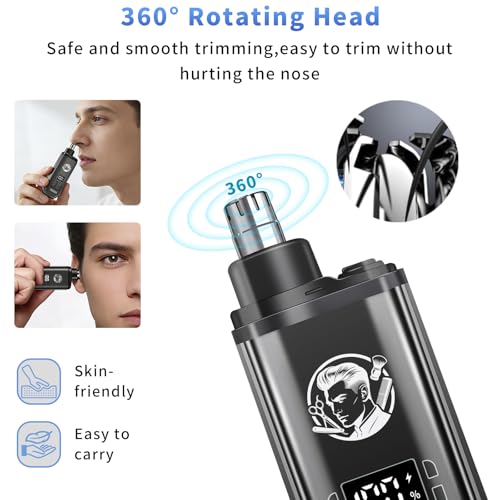 Pebsoa Cordless Hair Clippers & Trimmer Kit for Men with Nose & Detail Trimmer