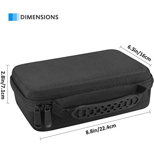 ProCase Hard Travel Case for Norelco Multigroom Series 3000 5000 7000 MG3750 MG5750/49 MG7750/49 Men's Electric Trimmer Shaver and Attachments -Black