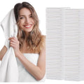 Disposable Bath Hair Drying Towels, 100 Count Super Absorbent Large Luxury Towels, Salon & Spa Yoga Camping Trips for Hair, Face, Body 16" x 31.5"