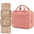 PACKZEN Large Travel Toiletry Bag for Women, Waterproof Vegan Leather, TSA Clear Pouch & Organizer