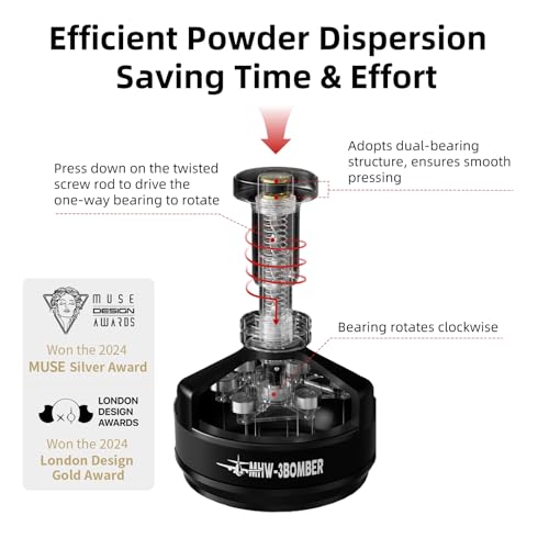 58mm Espresso Coffee Distribution Tool with Magnetic Base - Adjustable Needle