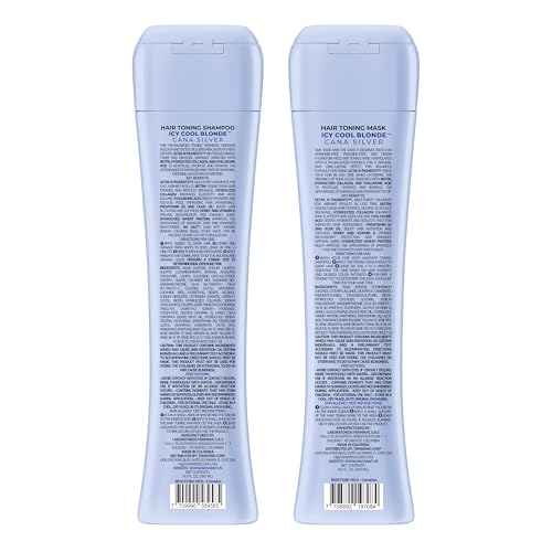 Naissant Purple Toning Shampoo & Hair Mask Set for Blonde Hair - Neutralizes Yellow & Brassy Tones, Hydrates & Strengthens, Sulfate & Paraben Free