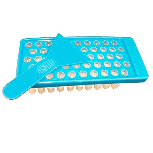 DIY Lip Balm Container Kit with Fill Tray & Spatula - 50 Clear BPA-Free Containers