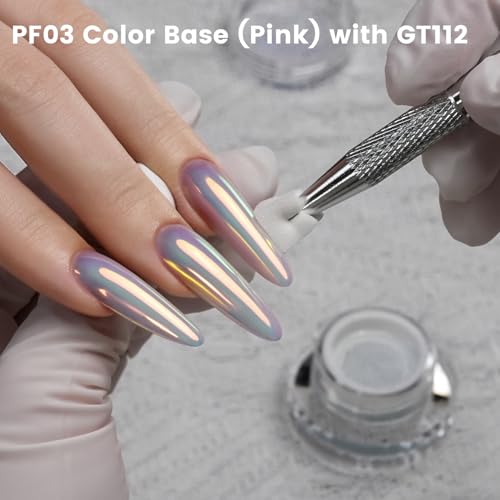 Aurora Chrome Nail Powder - Holographic Holo Nail Art Glitter - Variation GTKIT-01