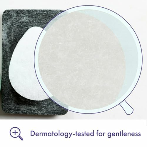 Buf-Puf Facial Sponge, Dermatologist Developed, Removes Deep Down Dirt & Makeup That Causes Breakouts and Blackheads, Reusable, Exfoliating, White, 10 Count