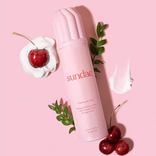sundae Whipped Shower Foam Cherry On Top Foaming Body Wash 8.9 fl oz, 265ml
