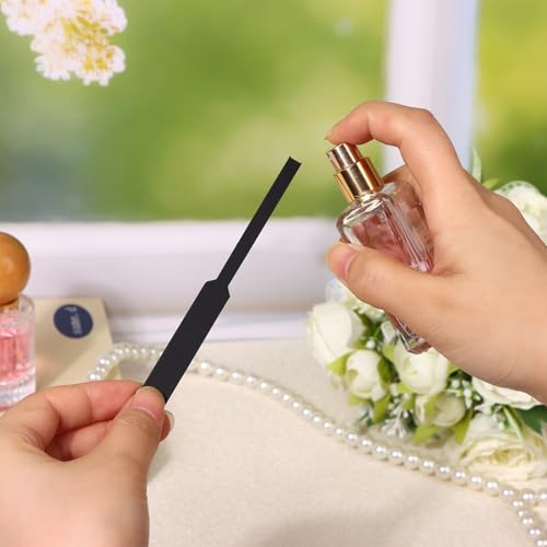 LIUBUJINGYING 2200Pcs Black Paddle Shape Perfume Test Strips for Fragrance & Essential Oils Testing