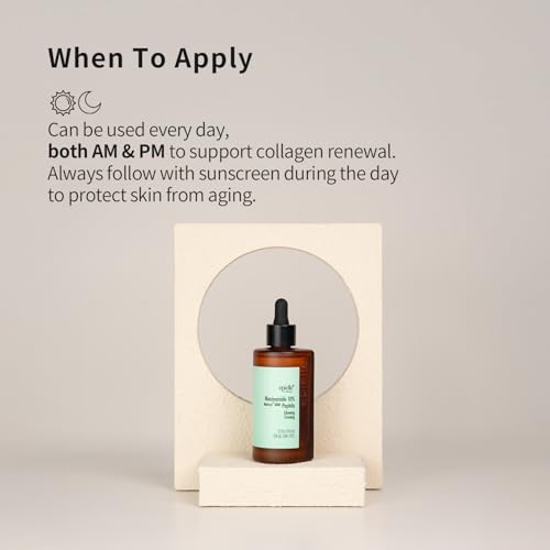 Niacinamide 10% + Peptides Serum for Glowing & Firm Skin – 3 fl oz – Korean Skincare for Glass Skin – Anti-Aging & Pore Refining – Epielle